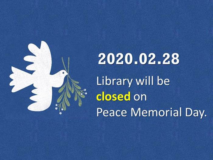 Library closed on Peace Memorial DayImage
